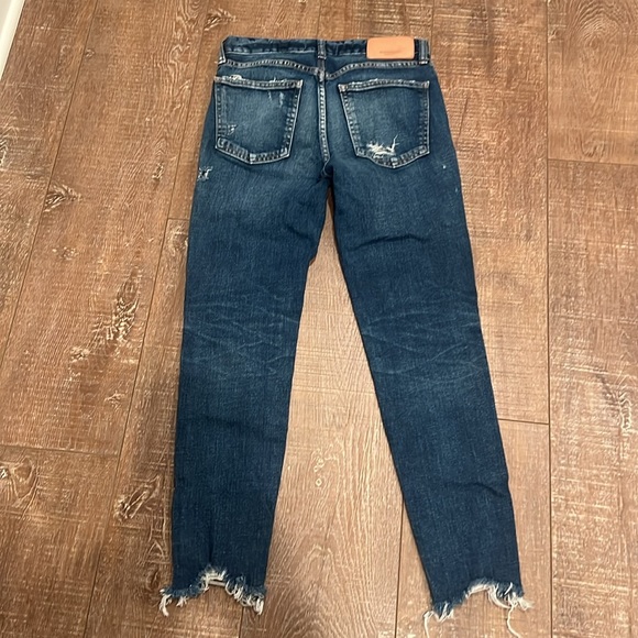 Moussy Vintage Glendale Mid Rise Distressed Cropped Jeans - Picture 11 of 14
